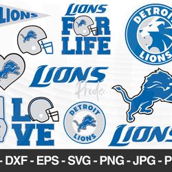 Detroit Lions SVG, Detroit Lions files, lions logo, football, silhouette cameo, cricut, cut files, digital clipart