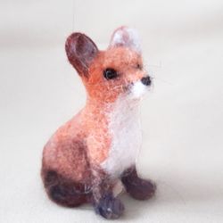 needle felted little fox