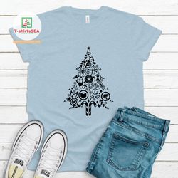 Superhero Christmas tree T-shirt, jpg digital file/avengers T-shirt/digital download/holidy cricut cut file