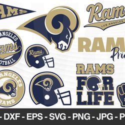 Los Angeles Rams SVG, Los Angeles Rams files, rams logo, football, silhouette cameo, cricut, cut files, digital clipart