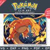 Pokemon Clip Art Charizard Illustration by SVG Studio Thumbnail.png