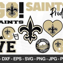 New Orleans Saints SVG, New Orleans Saints files, saints logo, football, silhouette cameo, cricut, digital clipart