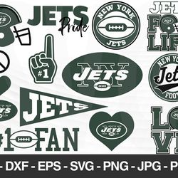 New York Jets SVG, New York Jets files, jets logo, football, silhouette cameo, cricut, cut files, digital clipart, layer