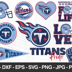 Tennessee Titans SVG, Tennessee Titans files, titans logo, football, silhouette cameo, cricut, digital clipart, layers