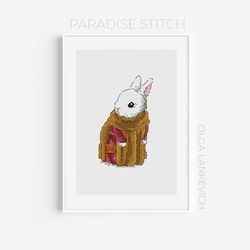 Rabbit Doctor cross stitch pattern PDF and Saga