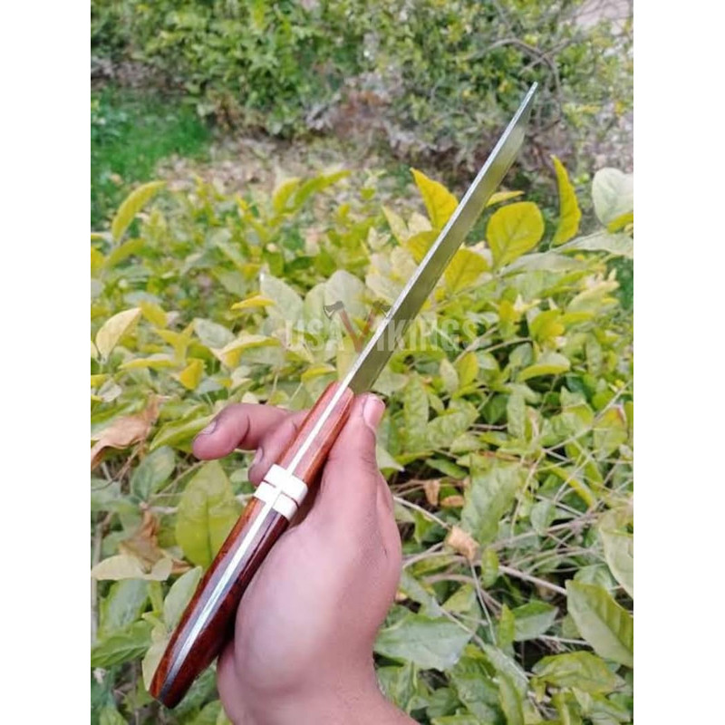 Handmade Damascus Cleaver chopper, Chef Knife Custom Meat Cleaver, Chef Cleaver with Rosewood Handle,  (7).jpg