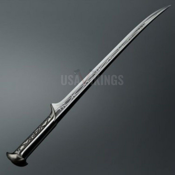 Thranduil Sword The Hobbit From The Lord of the Rings replica Sword LOTR sheath, Elvenking LongSword Fantasy Engraved Costume sword (2).jpg