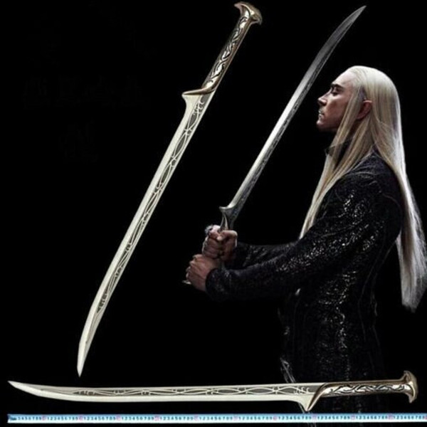 Thranduil Sword The Hobbit From The Lord of the Rings replica Sword LOTR sheath, Elvenking LongSword Fantasy Engraved Costume sword (3).jpg