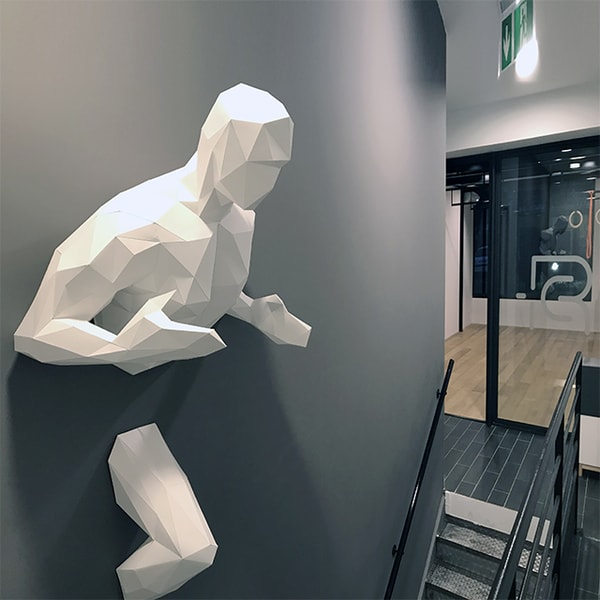 Paper Crew Running Running man papercraft - Inspire Uplift