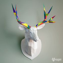 Deer trophy papercraft