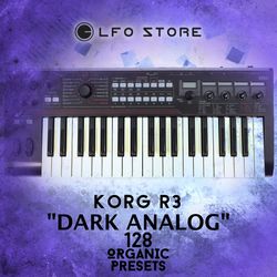 korg r3 "dark analog" soundset 128 organic presets