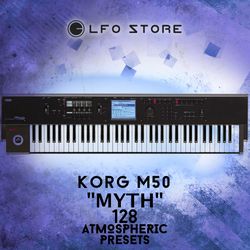 korg m50 "myth" soundset - 128 atmospheric presets