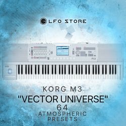 korg m3 "vector universe" 128 ambient & soundtrack presets