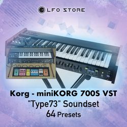 korg – minikorg 700s vst "type73" soundbank 64 patches!