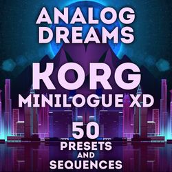 korg minilogue xd "analog dreams" 50 presets & 26 sequences