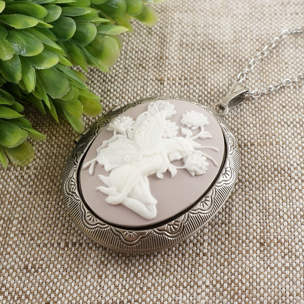 lilac-gray-lavender-white-fairy-floral-lady-girl-vintage-cameo-photo-locket-pendant-necklace-jewelry