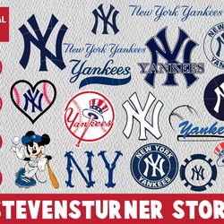 new york yankees bundle svg, new york yankees svg, mlb svg, sport svg digital file