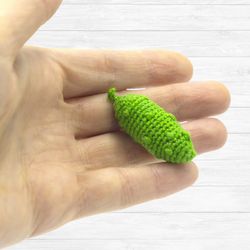 Organic cucumbers for dolls, dollhouse miniature, kitchen decoration, ecofriendly toys, collectibles toys