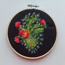 Embroidered picture "Prickly heart"