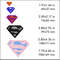 supermen superhero logo machine embroidery designs