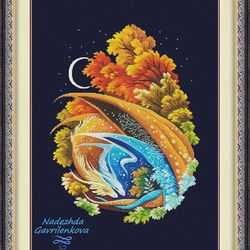 love of dragons. cross stitch pattern. cross stitch design. digital. pdf. saga.