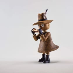 snufkin moomin. wooden sculpture. decor and gift ideas