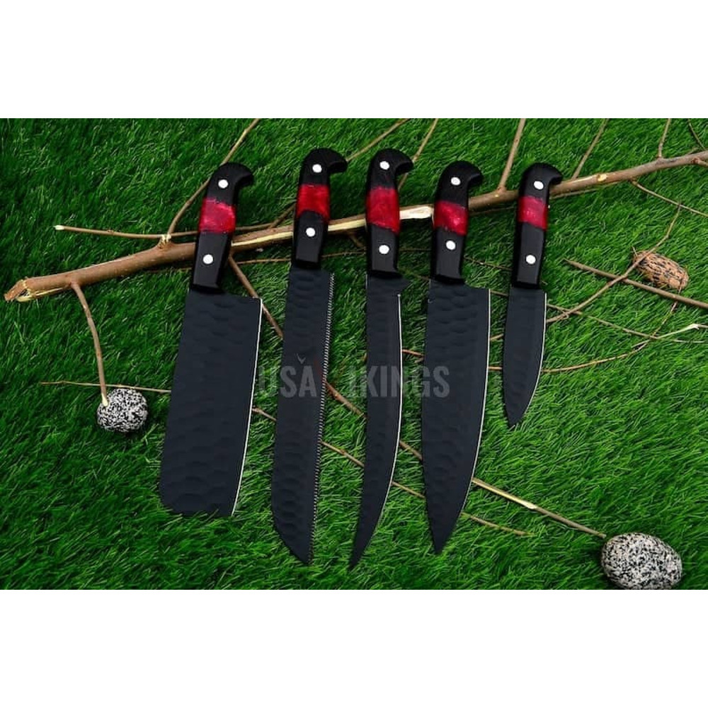 Damascus Chef Knife Set, Full Kitchen Knife Chef Set, (1).jpg