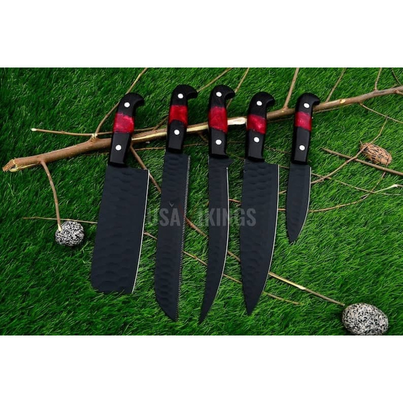 Damascus Chef Knife Set, Full Kitchen Knife Chef Set, (1).jpg