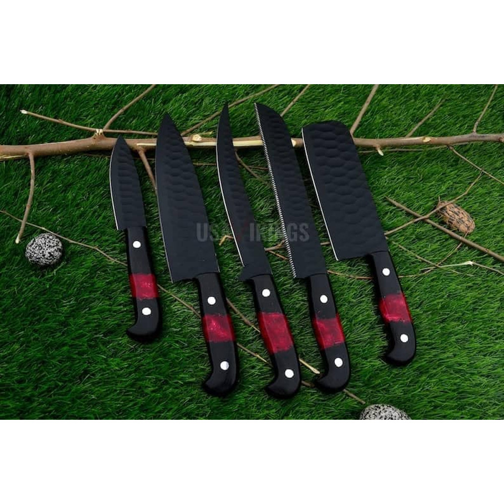 Damascus Chef Knife Set, Full Kitchen Knife Chef Set, (2).jpg