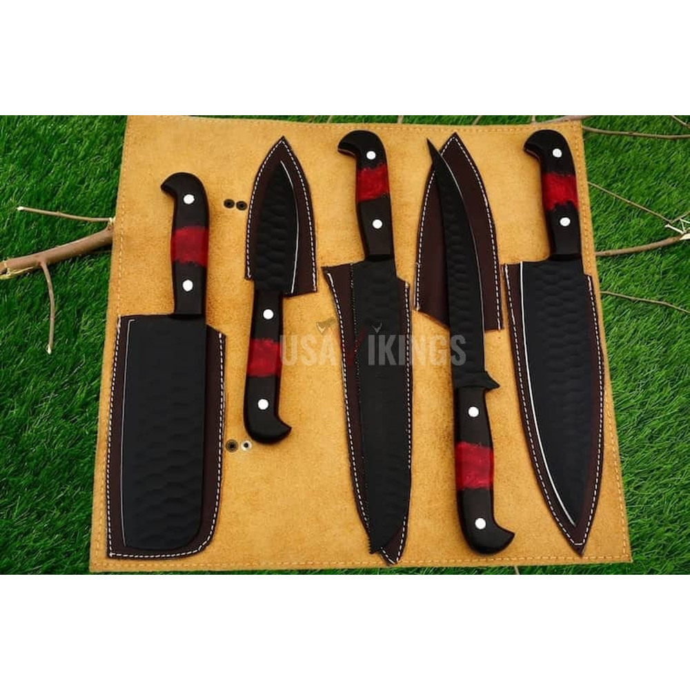 Damascus Chef Knife Set, Full Kitchen Knife Chef Set, (3).jpg