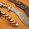 Beautiful Handmade Damascus Fantasy Dagger Knife With Golden Bone Handle And with FREE Leather Sheath, Gift Giving Knife.jpg