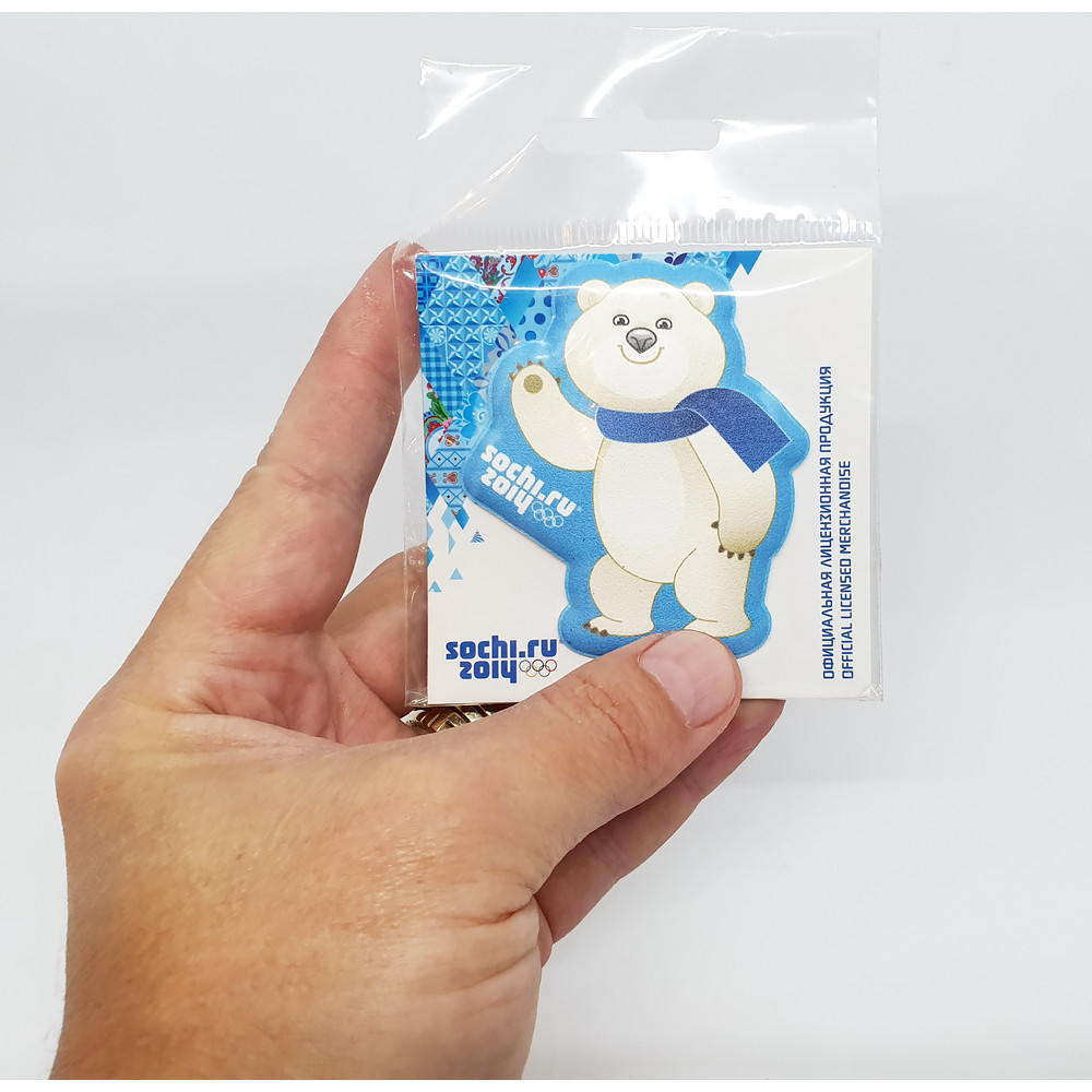 4 Official Mascot Polar Bear FRIDGE MAGNET Souvenir Winter Olympic Games Sochi 2014.jpg