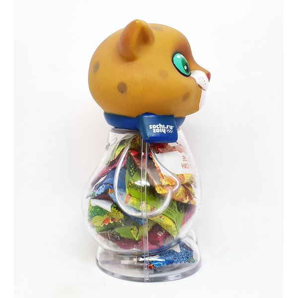 5 Official Mascot Leopard MONEYBOX WITH JELLY Souvenir Winter Olympic Games Sochi 2014.jpg