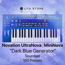 Novation UltraNova/MiniNova "Dark Blue Generator" Soundset 100 presets