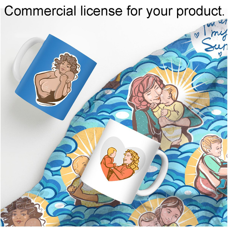 surface-design-mom-baby-pattern