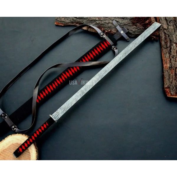 ZORO Sword, SAMURAI Sword, Japanese Katana Sword, Custom Handmade Cosplay Katana Sword, Gift for MEN, Birthday Anniversary Gift For Him.jpg