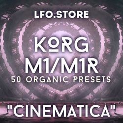korg m1/m1r "cinematica" 50 organic presets