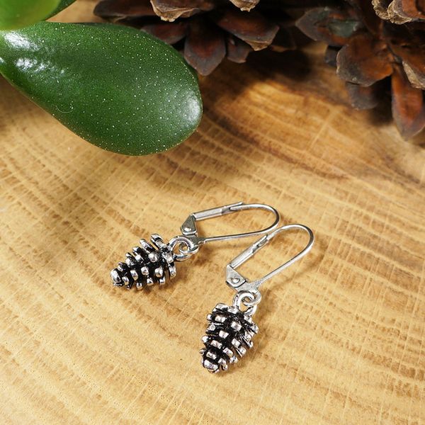 small-silver-pine-cone-handmade-forest-earrings-jewelry