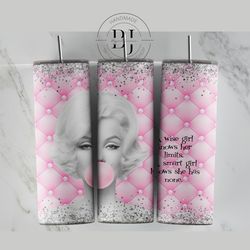 marilyn monroe 20oz & 30oz Skinny Tumbler, for Sublimation, Tumbler Wrap, PNG Instant Digital Download