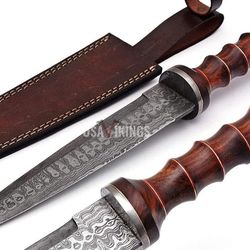 Custom Damascus knife Handmade Hunting Knife, Damascus Hunting Knife ,Hand forged knife, Damascus steel knife, Knife