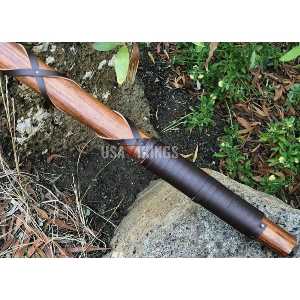 RAGNAR VIKING AXE, Hand Forged Camping Axe with Rose Wood Shaft, Viking Bearded Nordic, Best Groomsmen Wedding Gift For Him, Birthday Gift (2).jpg