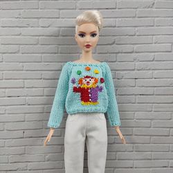 Barbie doll clothes clown sweater