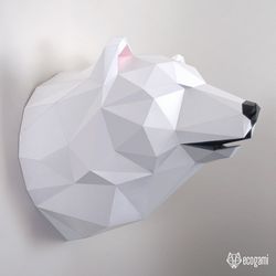 Bear head papercraft