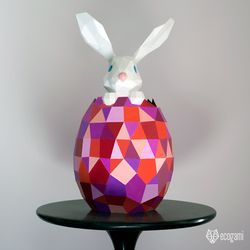 Easter bunny papercraft