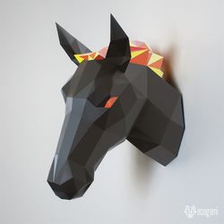 Horse head papercraft