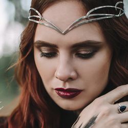 Witchcraft accessory pagan Jewelry elves and fairies dark witch tiara wiccan goddess diadem Crown pagan priestess Etaine