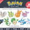 Pokemon Eeveelutions Illustrations by SVG Studio Thumbnail3.png