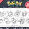 Pokemon Eeveelutions Illustrations by SVG Studio Thumbnail4.png