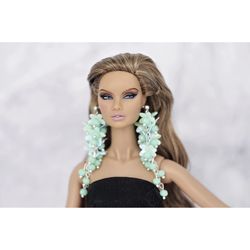 Fashion doll jewelry earrings for Nu face Fashion Royalty Barbie Poppy Parker