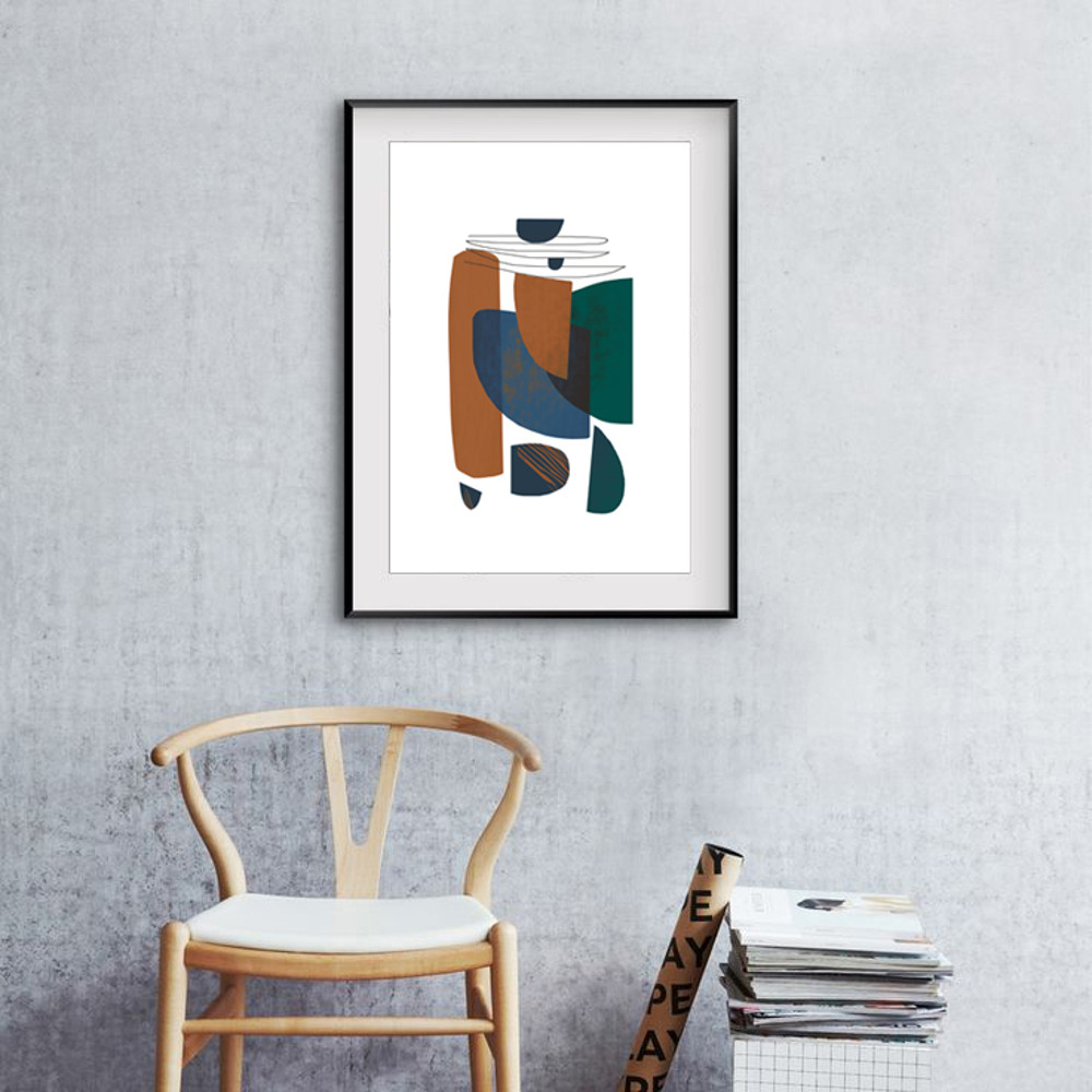 A set of three prints in an abstract style that you can download